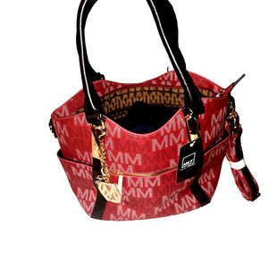 NWT- Gorgeous Cranberry Color Medium Size MKF Signature Purse